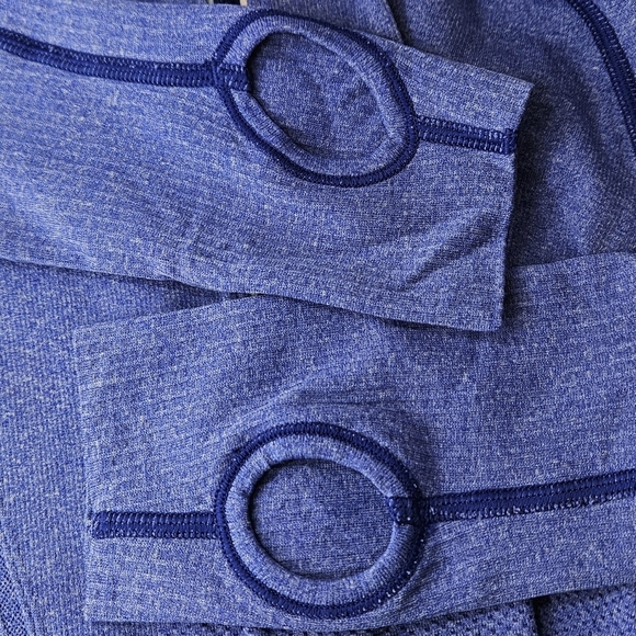 Lululemon Swiftly Tech 1/2 Zip Long Sleeve Top Heathered Purple Blue - Picture 5 of 11